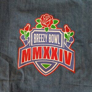 Chris Bowl Breezy Bowl Large Demin Tote Bag